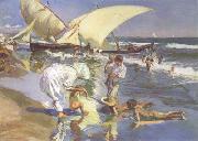 Joaquin Sorolla Beach of Valencia by Morning Light (nn02) oil on canvas